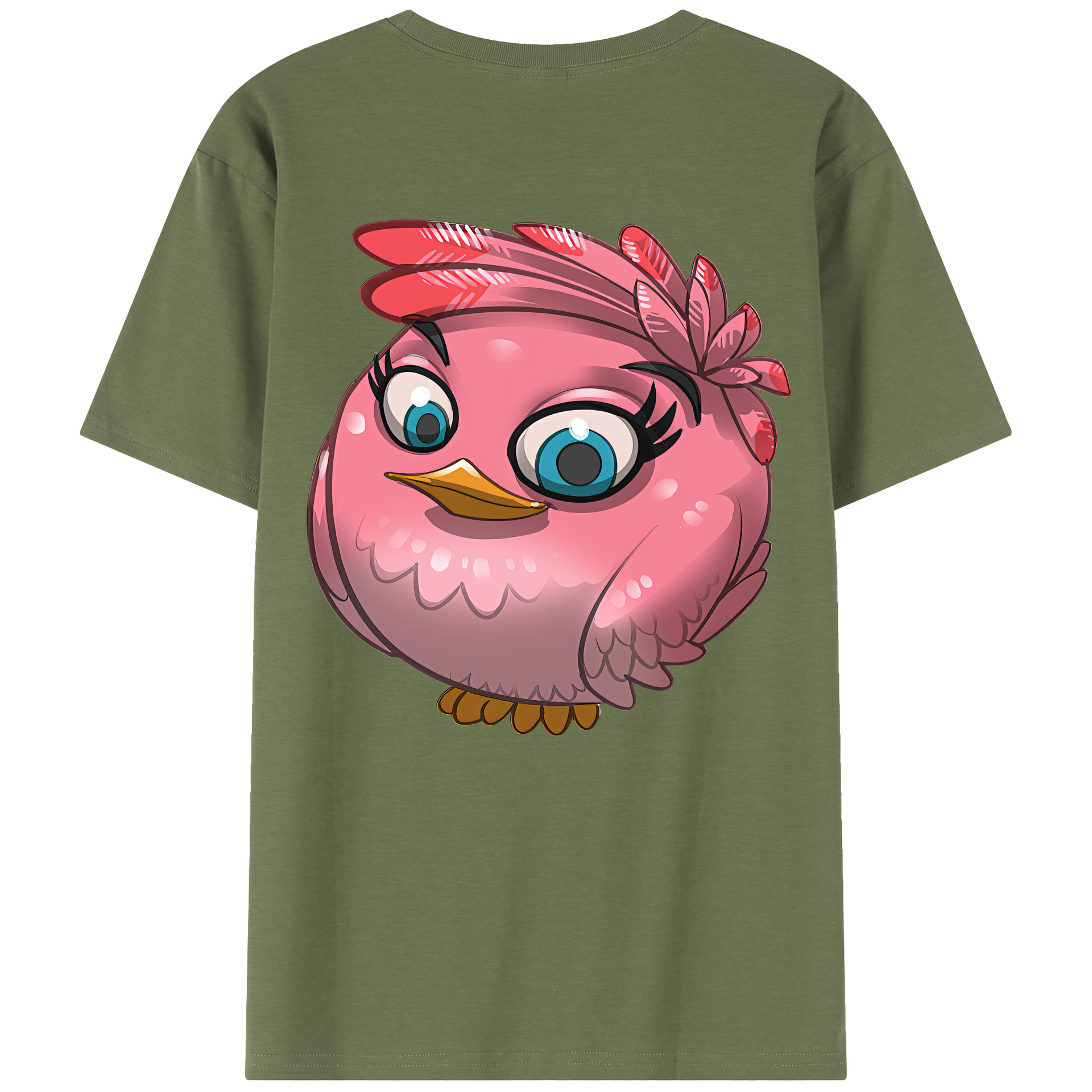 （画像用） Angry Birds アングリーバード 綿100％半袖Tシャツ（背面プリント）